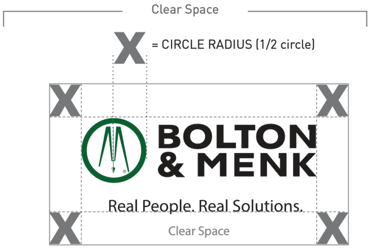Bolton & menk logo clear space example