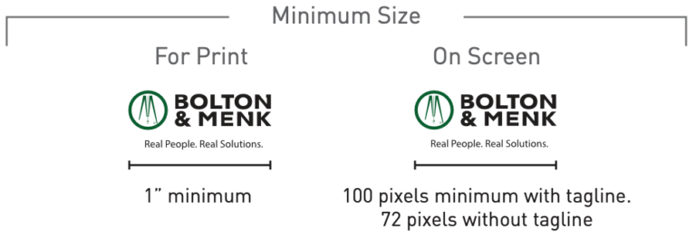 Bolton & menk logo minimum size example